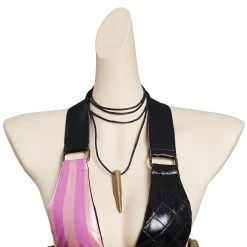NewCosplay LoL Jinx League Of Legends Skin Outfits Halloween Carnival Suit Cosplay Costume
