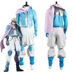 NewCosplay JoJo‘s Bizarre Adventure Part 2: Battle Tendency Caesar Anthonio Zeppeli Coat Pants Outfits Cosplay Costume