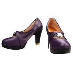 NewCosplay Game Genshin Impact Keqing Boots Halloween Costumes Accessory Cosplay Shoes