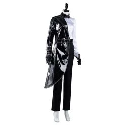 NewCosplay Cruella Black White Shirt Coat Pants Outfits Halloween Carnival Suit Cosplay Costume 14 NewCosplay Cruella Black White Shirt Coat Pants Outfits Halloween Carnival Suit Cosplay Costume