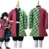 NewCosplay Kids Children Demon Slayer Kimetsu No Yaiba Tomioka Giyuu Uniform Outfit Anime Cosplay Costume New Arrivals