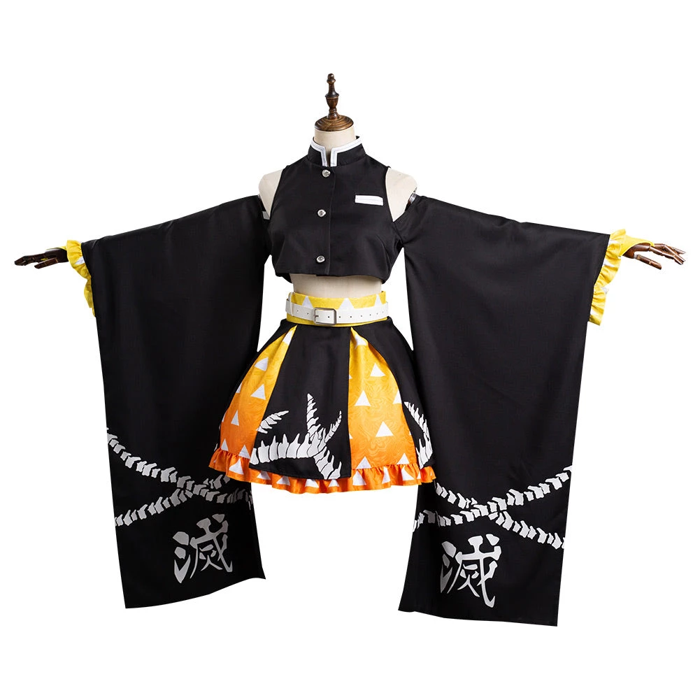 NewCosplay Anime Demon Slayer: Kimetsu No Yaiba Agatsuma Zenitsu Original Design Cosplay Costume New Arrivals 5 NewCosplay Anime Demon Slayer: Kimetsu No Yaiba Agatsuma Zenitsu Original Design Cosplay Costume New Arrivals