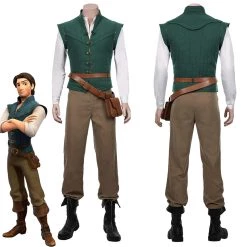 NewCosplay Tangled-Flynn Rider Vest Shirt Outfits Halloween Carnival Suit Cosplay Costume New Arrivals