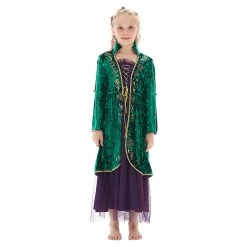 NewCosplay Hocus Pocus Winifred Sanderson Halloween Costumes For Girls Kids Children Cosplay Costume