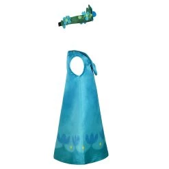 NewCosplay Trolls 2：World Tour Poppy Kids Children Dress Halloween Carnival Costume Cosplay Costume