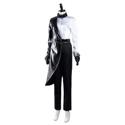 NewCosplay Cruella Black White Shirt Coat Pants Outfits Halloween Carnival Suit Cosplay Costume 13 NewCosplay Cruella Black White Shirt Coat Pants Outfits Halloween Carnival Suit Cosplay Costume