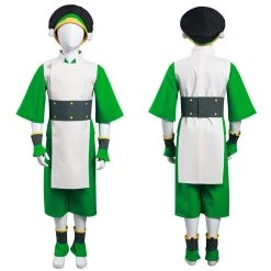 NewCosplay New Arrivals Avatar: The Last Airbender Toph Bengfang Vest Pants Cosplay Costume For Kids Children 21 NewCosplay New Arrivals Avatar: The Last Airbender Toph Bengfang Vest Pants Cosplay Costume For Kids Children