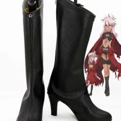 NewCosplay Fate/kaleid Liner PRISMA Illya Kuro/Black Boots Cosplay Shoes