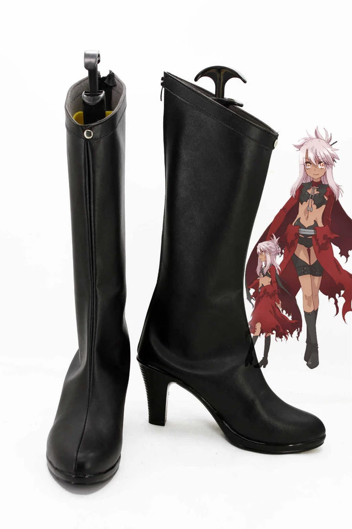 NewCosplay Fate/kaleid Liner PRISMA Illya Kuro/Black Boots Cosplay Shoes 3 NewCosplay Fate/kaleid Liner PRISMA Illya Kuro/Black Boots Cosplay Shoes