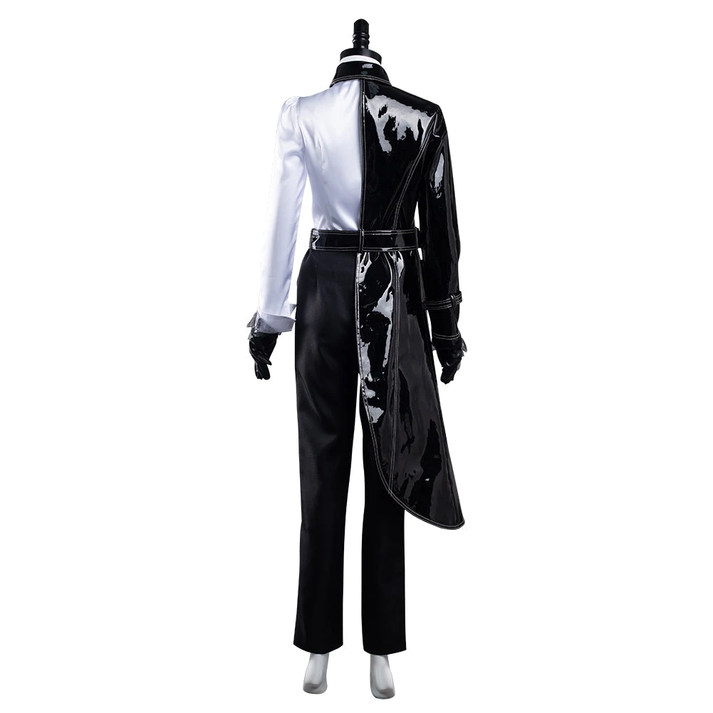 NewCosplay Cruella Black White Shirt Coat Pants Outfits Halloween Carnival Suit Cosplay Costume 5 NewCosplay Cruella Black White Shirt Coat Pants Outfits Halloween Carnival Suit Cosplay Costume