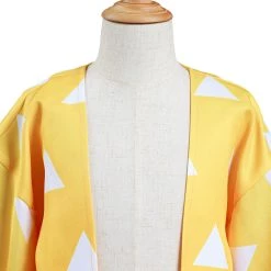 NewCosplay Demon Slayer: Kimetsu No Yaiba Agatsuma Zenitsu Kids Children Cosplay Costume