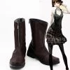 NewCosplay Persona 5 P5 Makoto Niijima Boots Coplay Shoes