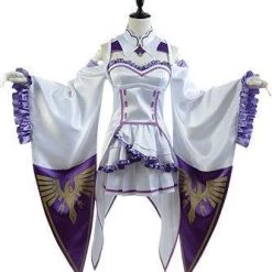 NewCosplay Re:Zero Life In A Different World From Zero Emilia Outfit Cosplay Costume