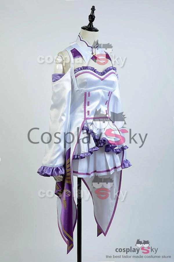 NewCosplay Re:Zero Life In A Different World From Zero Emilia Outfit Cosplay Costume 8 NewCosplay Re:Zero Life In A Different World From Zero Emilia Outfit Cosplay Costume