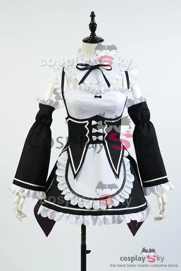 NewCosplay Re:Zero Life In A Different World From Zero Ram Outfit Cosplay Costume