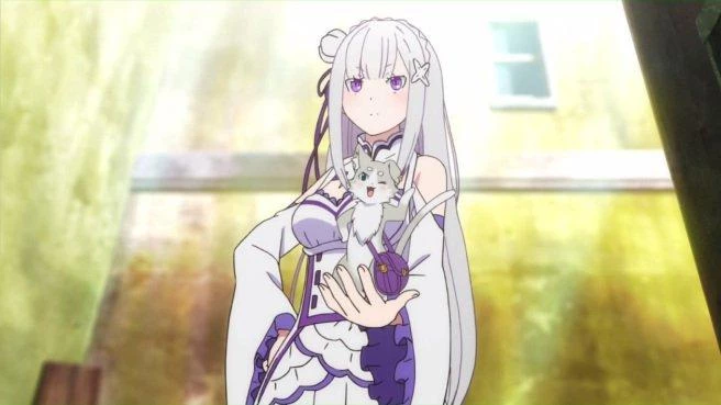 NewCosplay Re:Zero Life In A Different World From Zero Emilia Outfit Cosplay Costume 11 NewCosplay Re:Zero Life In A Different World From Zero Emilia Outfit Cosplay Costume
