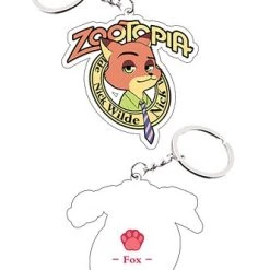 NewCosplay Zootopia Fox Nick Keychain Cosplay Accessories New Arrivals